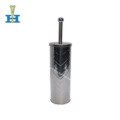 Durable Type House Stainless Steel with Embossed Wave Pattern Bathroom Toilet Brush Holder